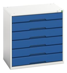 Verso 800Wx550Dx800H 6 Drawer Cabinet Bott Verso Drawer Cabinets 800 x 550  Tool Storage for garages and workshops 45/16925114.11 Verso 800 x 550 x 800H Drawer Cabinet.jpg